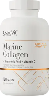 OstroVit Marine Collagen + Hyaluronic Acid and Vitamin C - 120 капсули, 30 дози