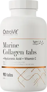 OstroVit Marine Collagen + Hyaluronic Acid and Vitamin C Рибен Колаген, Хиалуронова Киселина и Витамин С - 90 таблетки, 22 дози