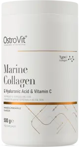 OstroVit Marine Collagen & Hyaluronic Acid Powder with Vitamin C Рибен Колаген + Витамин C + Хиалуронова Киселина - 500 грама, 100 дози