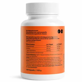 ZEINpharma Масло от Египетски Черен Кимион 500 mg Подкрепа за имунитета х 180 капсули