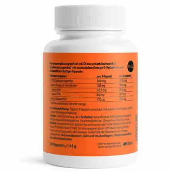 ZEINpharma Масло от Крил (Krill Oil) 500 mg Гел Капсули – За сърдечно-съдова и мозъчна функция