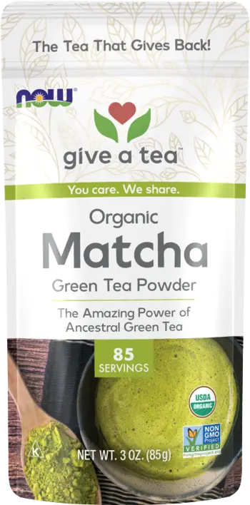 NOW Foods Matcha Green Tea Powder - Organic Матча Прах от Зелен Чай - 85 грама, 85 дози