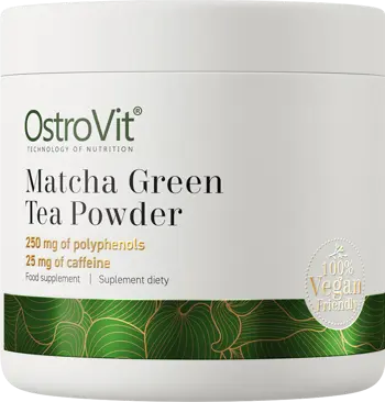 OstroVit Matcha Green Tea Powder Матча Зелен Чай на Прах - 100 грама, 40 дози