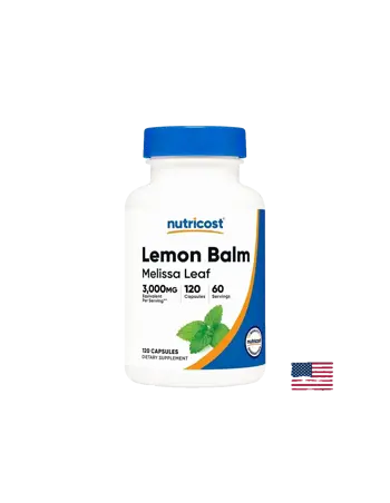 Nutricost Lemon Balm Melissa Leaf При безсъние и нервно напрежение, 3000 mg, 120 капсули