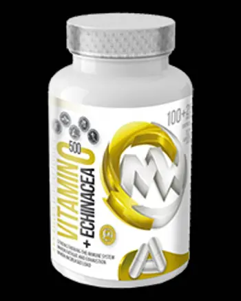MaxxWin Vitamin C 500 + Echinacea Подкрепа за имунната система - 125 таблетки