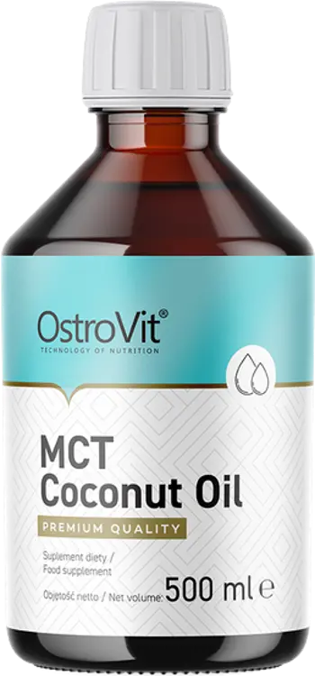 OstroVit MCT Coconut Oil Premium Quality C8 + C10 Кокосово MCT Масло - 500 мл, 41 дози