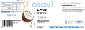 Osavi MCT Oil 1000 mg C8 + C10 Чисто MCT масло от кокос