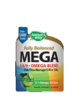 Nature's Way Mega EFA Blend 1350 mg Омега 3-6-9 за хормонален баланс х 90 Гел капсули