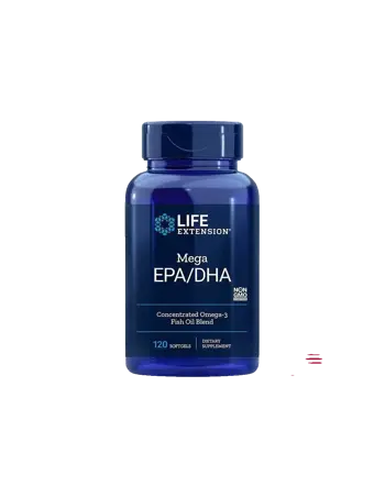 Life Extension Mega EPA DHA Омега-3 от рибено масло х 120 софтгел капсули