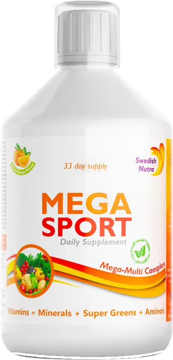 Swedish Nutra Mega Sport Витамини, Минерали, Супер Зеленини и Аминокиселини