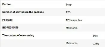 AllNutrition Melatonin 1 mg За по-бързо заспиване и дълбок сън х 120 капсули