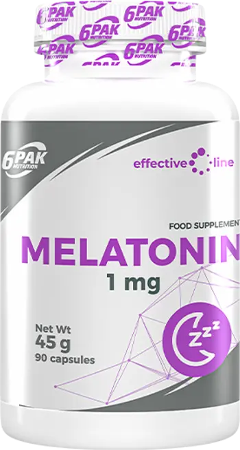 6PAK Nutrition Melatonin 1 мг Мелатонин - 90 капсули, 90 дози