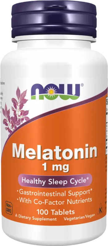NOW Foods Melatonin 1 мг Мелатонин - 100 таблетки, 100 дози