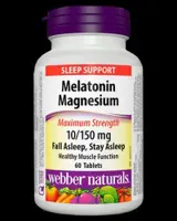 Melatonin 10 mg with Magnesium 150 mg Maximum Strength 60 Таблетки