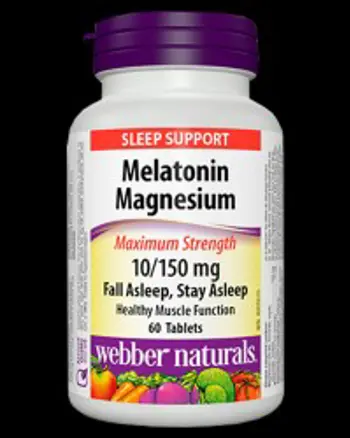 Melatonin 10 mg with Magnesium 150 mg Maximum Strength 60 Таблетки