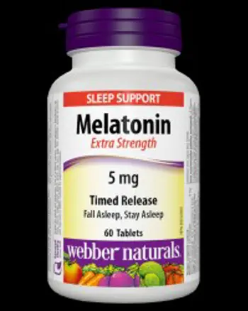 Melatonin Extra Strength 5 mg 60 Таблетки, 60 Дози
