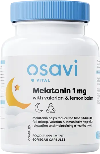 Мелатонин с Валериана и Лимонена Трева / Melatonin with Valerian & Lemon Balm