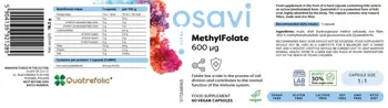 Метил Фолат / MethylFolate 600 mcg | with Quatrefolic®