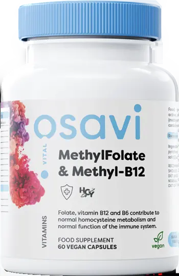 Osavi MethylFolate & Methyl-B12 с Quatrefolic® за енергия и имунитет