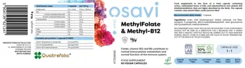 Osavi MethylFolate & Methyl-B12 с Quatrefolic® за енергия и имунитет