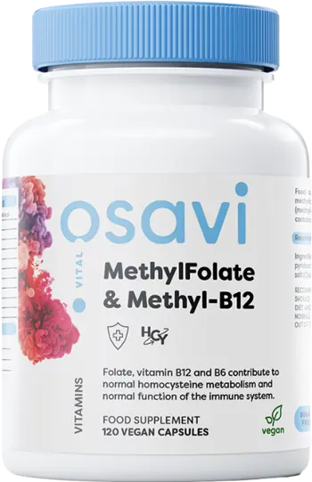 Osavi MethylFolate & Methyl-B12 с Quatrefolic® 120 капсули