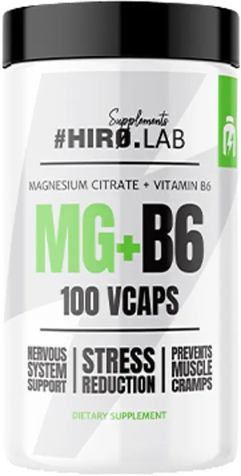 #HIRO.LAB MG + B6 Магнезиев Цитрат + B6 за Нервна Система и Намаляване на Стреса