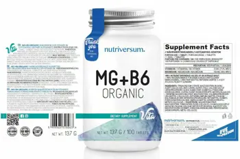 Органичен Магнезий с Витамин B6 / MG + B6 | Organic Magnesium + Vitamin B6