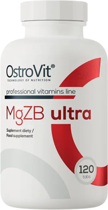 OstroVit MgZB Ultra ZMA Цинк, Магнезий и Витамин B6 - 120 таблетки, 40 дози