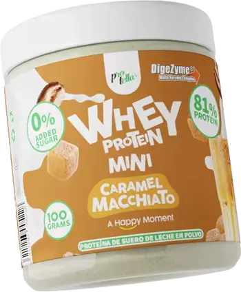 Protella Mini Whey Protein Caramel Macchiato Суроватъчен протеин с DigeZyme®