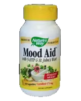Nature's Way Mood Aid with 5-HTP & St. John's Wort За добро настроение и емоционален баланс х 60 капсули