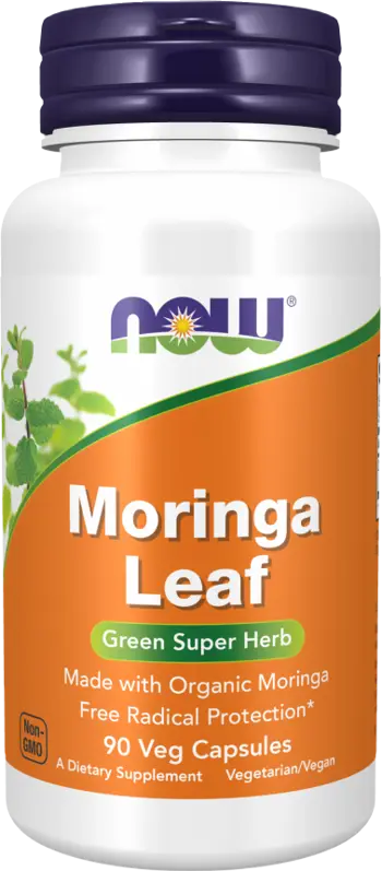 NOW Foods Moringa Leaf 400 mg Защита от свободни радикали