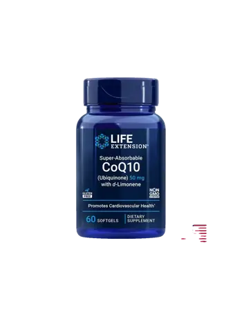 Life Extension Super-Absorbable CoQ10 (Ubiquinone) 50 mg with d-Limonene Мощен антиоксидант за здраво сърце