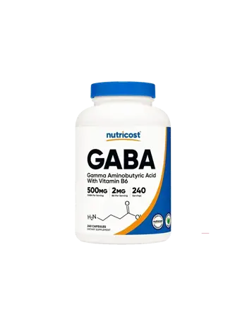 Nutricost GABA 500 mg + Витамин В6 2 mg За мозъчна и нервна система