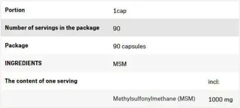 AllNutrition MSM 1000 mg За здрави стави и съединителна тъкан