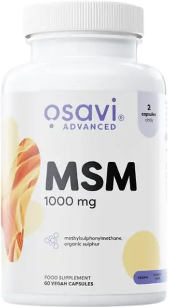 Osavi MSM 1000 mg Органична сяра за стави, кожа и коса х 60 капсули