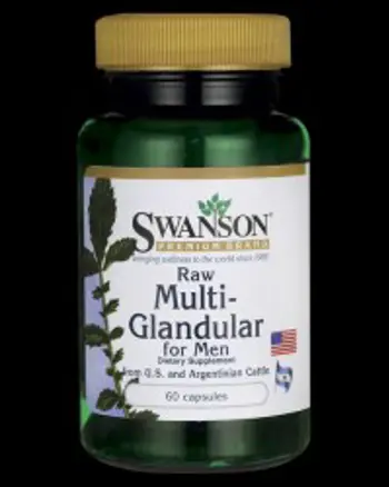 Raw Multi-Glandular For Men - 60 капсули, 60 Дози