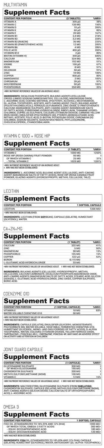 Комплекс Витамини и Минерали / Multi Pack 8 | All-in-One Health Formula