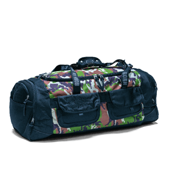 MULTIFUNCTIONAL BIG DUFFEL BAG CAMO&BLACK