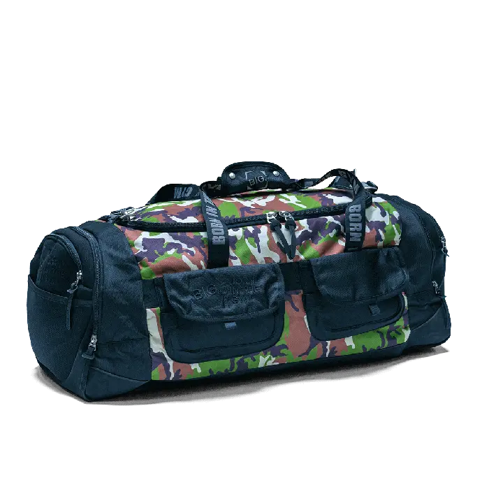 MULTIFUNCTIONAL BIG DUFFEL BAG CAMO&BLACK