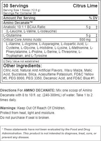 Muscle Meds Amino Decanate