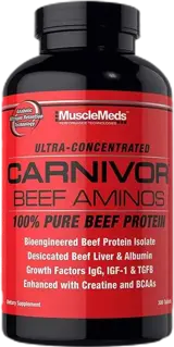 MuscleMeds Carnivor Beef Aminos 100% чист говежди протеин 300 Таблетки