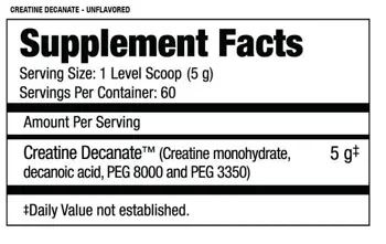 MuscleMeds Creatine Decanate 300 грама, 60 Дози - Микронизиран креатин за сила и маса