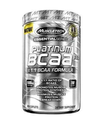 MuscleTech Platinum BCAA 8:1:1 - 200 капсули, 200 Дози