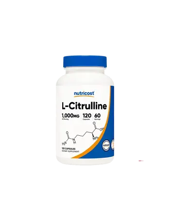 Nutricost L-Citrulline Л-Цитрулин за мускулна маса и издръжливост х 120 капсули