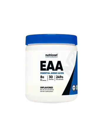 Nutricost EAA Essential Amino Acids Мускулна сила и възстановяване, 249 g прах, 30 дози