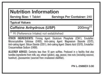 MUTANT CAFFEINE 200 мг 240 Таблетки за енергия и фокус