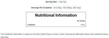 MyProtein L-Glutamine Amino Acid Глутамин на Прах