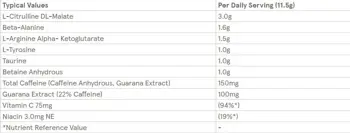 MyProtein Retail Impact Pre-Workout Азотен Бустър - 150 грама, 13 дози