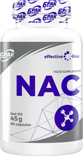 6PAK Nutrition NAC 150 мг Н-Ацетил Цистеин - 90 капсули, 90 дози