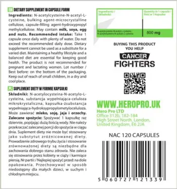 NAC 800 mg | N-Acetyl L-Cysteine